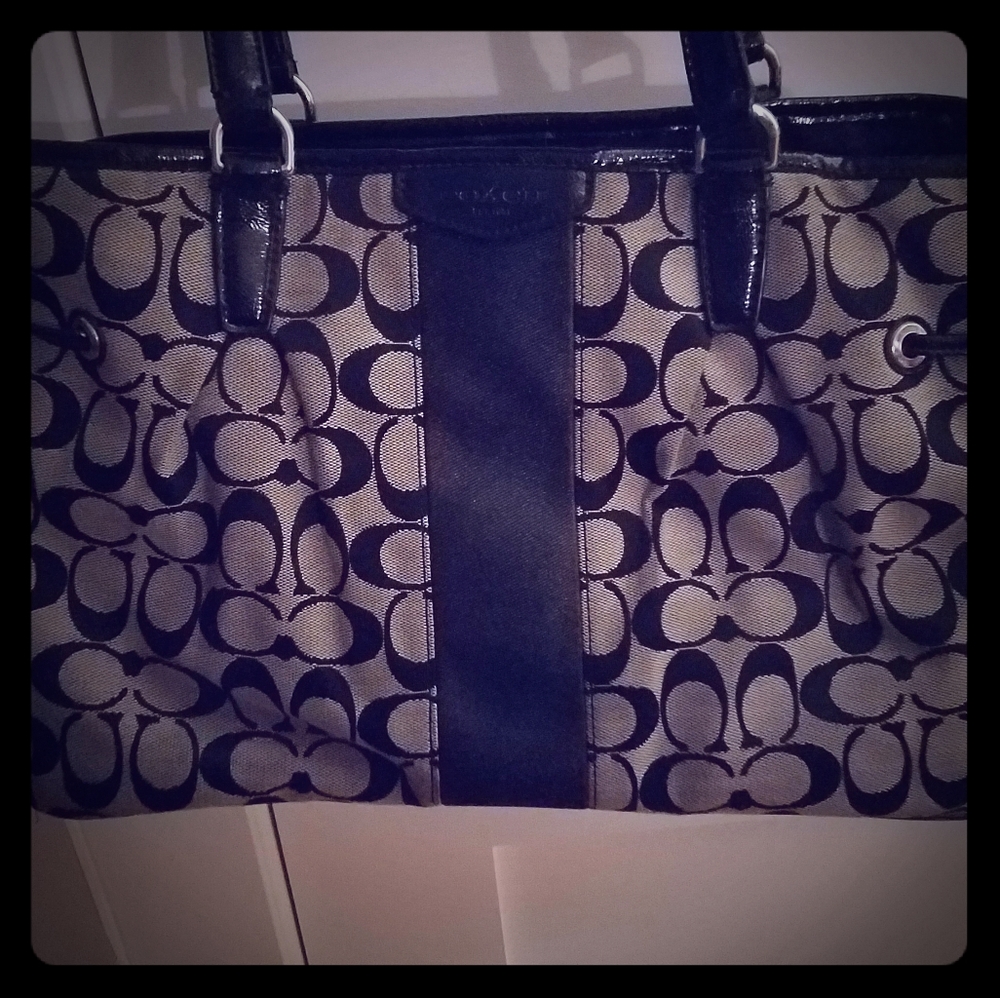 Black and grey classic Coach